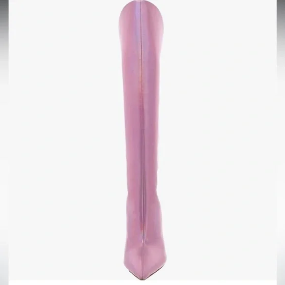 NWT Steve Madden Sarina Iridescent Point Toe Boots Sz 8,5 - Picture 2 of 12